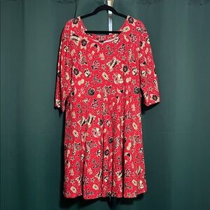 Torrid Tattoo Print Dress size 3